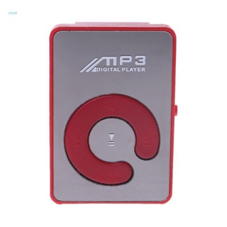root mirror mini reproductor de música mp3 digital usb compatible con tarjeta micro sd tf de 8gb