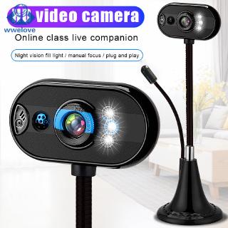 cámara web usb hd con micrófono visión nocturna para computadora de escritorio pc portátil oficina en casa (1)
