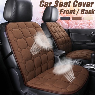 1/2pcs universal invierno felpa caliente asiento de coche cubre auto delantero/trasero respaldo asiento cojín protector almohadilla accesorios interiores