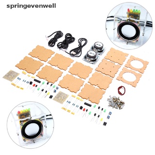 [springevenwell] 1 par de bocinas electrónicas de 3 w kit de producción de bocinas electrónicas kit de bricolaje caliente (1)