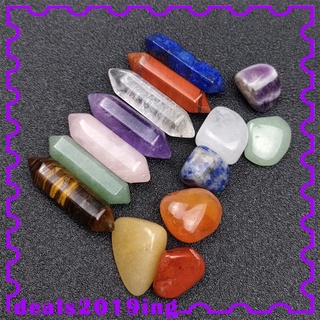(oferta) 14 piezas piedra De Cristal Para Yoga/mezclación/piedra preciosa/colección Decorativa Para escritorio