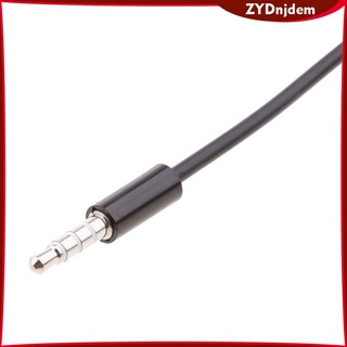 conector de audio auxiliar macho de 3.5 mm a usb 2.0 hembra cable para coche mp3 negro