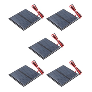 5x mini panel solar pequeño módulo celular cargador para teléfono móvil 5.5v 80ma (5)