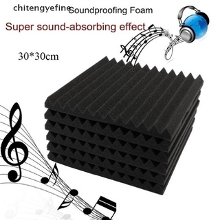 Ctyf Insonorización Espuma Acústica Panel De Pared Aislamiento Sonido Estudio Azulejos Fino