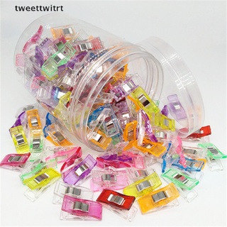 [tweettwitrt] 50 Clips de plástico coloridos para costura, manualidades, colchas, Clips de plástico, abrazaderas, paquete [tweettwitrt]