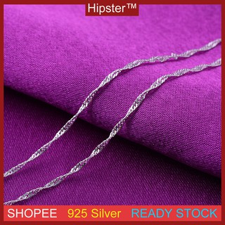 Set collar simple con cadena De plata Esterlina S925