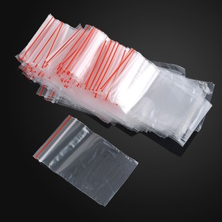 100 bolsas de plástico transparentes para alimentos herméticos, bolsas de regalo, bolsas de válvula