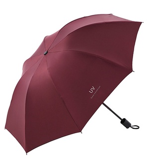paraguas de sol de tres piezas protección solar uv plegable paraguas parasol lluvia