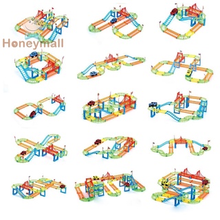Honeymall Bend tren rieles niño DIY montaje juego de juguete juguete temprano educativo juguete para regalo (5)