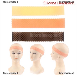 [alg] diadema elástica de silicona para el uso de pelucas/banda de cabello para salón/soporte de agarre para peluca/adorelovegood