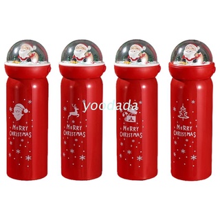 THERMOS Yoo - termo de acero inoxidable para navidad, diseño de Santa Claus, a prueba de fugas, aislado, botella de agua termo