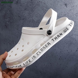 Agujero Zapatos De Los Hombres Verano 2021 De Moda Versión Coreana De Baotou Zapatillas Hogar Antideslizante Desgaste Exterior Sandalias De Playa