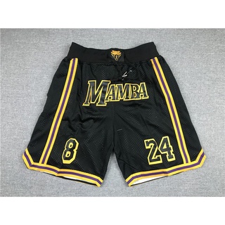 [10 Estilos] 2021 Nuevos Pantalones Cortos De La NBA Los Angeles Lakers No . 8 24 KOBE MAMBA Bolsillos Baloncesto