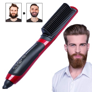 bansubu Professional Electric Hair Straightener Ironing Styling Brush Men Beard Comb