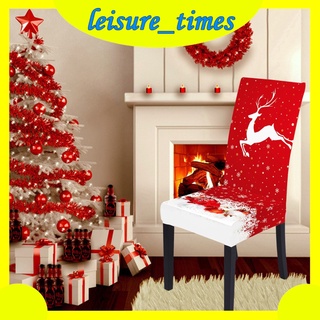 Leisure_times fundas extraíbles para silla de navidad, decoración de navidad, fundas de asiento elástico, respaldo alto, silla, decoración de cocina, máquina (8)