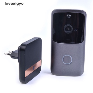 loveaigyo inalámbrico wifi video timbre smart puerta intercomunicador seguridad 720p cámara campana cl (9)