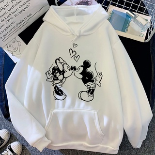 Minnie Mickey Mouse Sudaderas Con Capucha De Las Mujeres Más El Tamaño De La streetwear Ropa Jersey anime