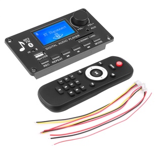 Placa decodificadora Bluetooth 5.0 Mp3 pantalla Lcd soporte Dc 12V Wma decodificación reproductor Mp3 soporte de grabación módulo de Audio para Wav Tf Usb Radio Fm (1)