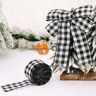 Dorio 2m cinta de celosía de navidad árbol de navidad regalo embalaje DIY cinta de envoltura (7)