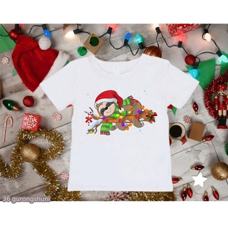 Axolotl sloth Impresión De Dibujos Animados T-Shirt Niñas/Niños Feliz Navidad Kawaii Ropa De Divertido Blanco Camiseta Verano Tops