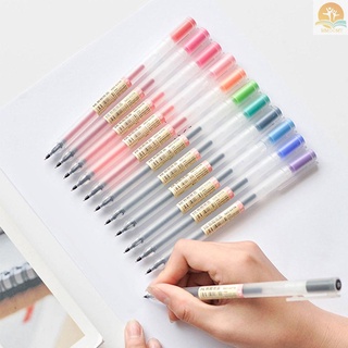 12 unids/set bolígrafo de Gel mm pluma de tinta de Gel de colores bolígrafos confort agarre para dibujar pintura escritura libros para colorear arte proyecto oficina suministros escolares (5)