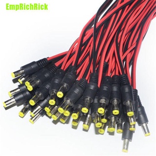 [EmpRichRick] 10pcs 5.5x2.1 mm macho + hembra Dc enchufe conector Cable Cable 12V