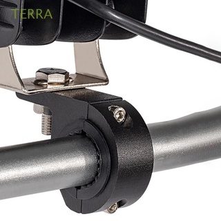 TERRA motocicleta soporte de montaje accesorios de moto tubo abrazadera soporte Kit de luz antiniebla montaje Universal faro Anti-oxidación LED barra abrazaderas/Multicolor (1)