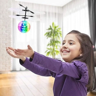 Bola voladora LED luminosa niño bolas de vuelo electrónica infrarroja de inducción avión Control remoto juguetes magia detección helicóptero