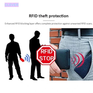 CLEVER Cepillo Antirrobo Protector De Identificación Monedero Pop Up RFID Bloqueo De Tarjeta Bolsa De Metal Automático De Negocios Hombres Titular De La De Crédito/Multicolor