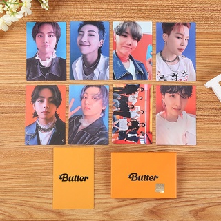 Kpop BTS Butter CD Photocard CREAM PEACH VER. PC POB Photo Card Lomo Cards Collectibles (9)