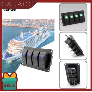 caracc - panel de interruptor de barco para modificación de coche, 4 bandas, sensible a la banda, panel de interruptor de larga duración para automóvil (1)