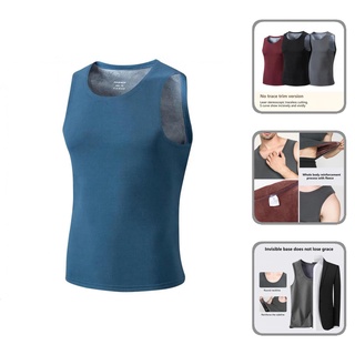 fupsne Thermal Tank Top Thicken Autumn Vest Base Shirt for Inner Wear