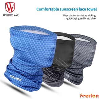 feerlon 2021 WHEEL UP summer Ice silk sunscreen towel seamless scarf Riding mask Windproof towel bicycle gear Ice silk headscarf feerlon