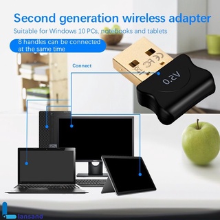 Lansand Adaptador transmisor USB 5.0 Bluetooth Para Pc computadora/Laptop/audífonos/audio/auricular/Dongle/Receptor