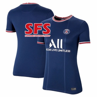 [SFS] Camiseta De Fútbol De Calidad Superior 21-22 PSG Paris Home Away Tercera Mujer/Deportiva/Versión S-2XL (3)