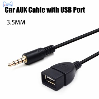 Uq| Mm macho Audio AUX A USB tipo A hembra OTG convertidor Cable adaptador
