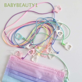 Babybeauty1 mujeres hombres amor forma hebilla Anti-pérdida Nylon caramelo Color gafas cadena de protección cadenas/Multicolor