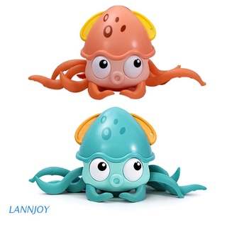 liann pulpo baño juguete tierra agua reloj juguetes de dibujos animados gatear pulpo flotante juguete regalo para niños juguetes de piscina interactivo