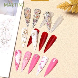Martin1 mujeres uñas arte decoración mezcla uñas arte parches pegatinas de uñas DIY diamantes delicados forma especial niñas joyería de uñas accesorios de manicura