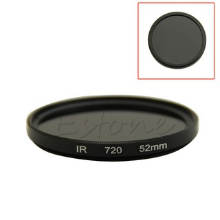 52mm infrarrojo infrarroja IR Pass X-Ray lente filtro 720nm 720 vidrio óptico