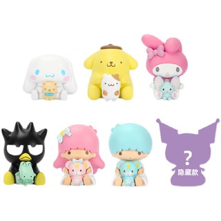 Nuevo producto MINISO producto famoso serie Sanrio y sus amigos caja ciega adornos canela perro Melody mano oficina (5)