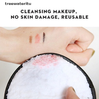 [treewateritu] Almohadillas de microfibra removedor de suciedad toalla facial limpieza facial maquillaje paño [treewateritu]
