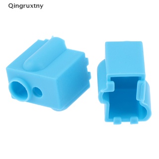 [qingruxtny] 1pc azul impresora 3d piezas de calcetines de silicona volcán con bloque de aluminio calentado [caliente]