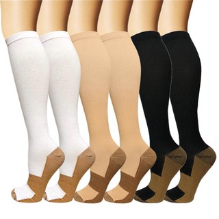 (3 pares) calcetines deportivos profesionales transpirables para correr/hombre y mujer/calcetines largos de compresión para ciclismo/correr/deportes al aire libre (1)