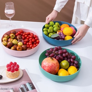 Fruit Plate Living Room Fruit Basket Coffee Table Fruit Bowl Plastic Candy Plate Dried Fruit Plate Office Snack Plate Small Fruit Plate CHR