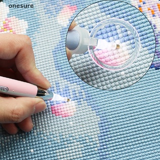 onesure Diamond Painting Pen Lighting Point Drill Pen with Magnifying Glass Craft Tool .