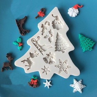 Molde de silicón navideño para pastel/chocolate/decoración de chocolate/molde para hornear (2)
