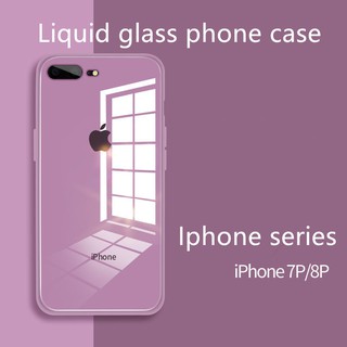 Carcasa para iPhone 7 Plus, silicona líquida, cristal, Macarons, iPhone 7plus 8plus 6 6s X Xr Xs Max 11, funda rígida