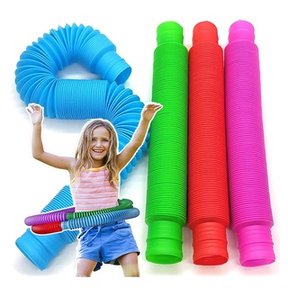 coloridos tubo pop fidget juguete pop it empuje burbuja fidget tubos hoyuelo simple antiestrés popit