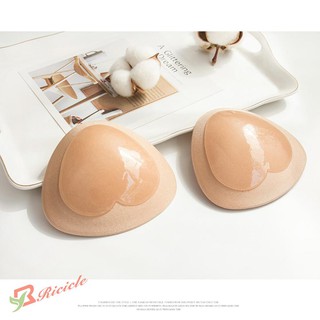 [ricicle]1 par de mujeres bikini push up esponja de silicona almohadilla transpirable pecho almohadilla